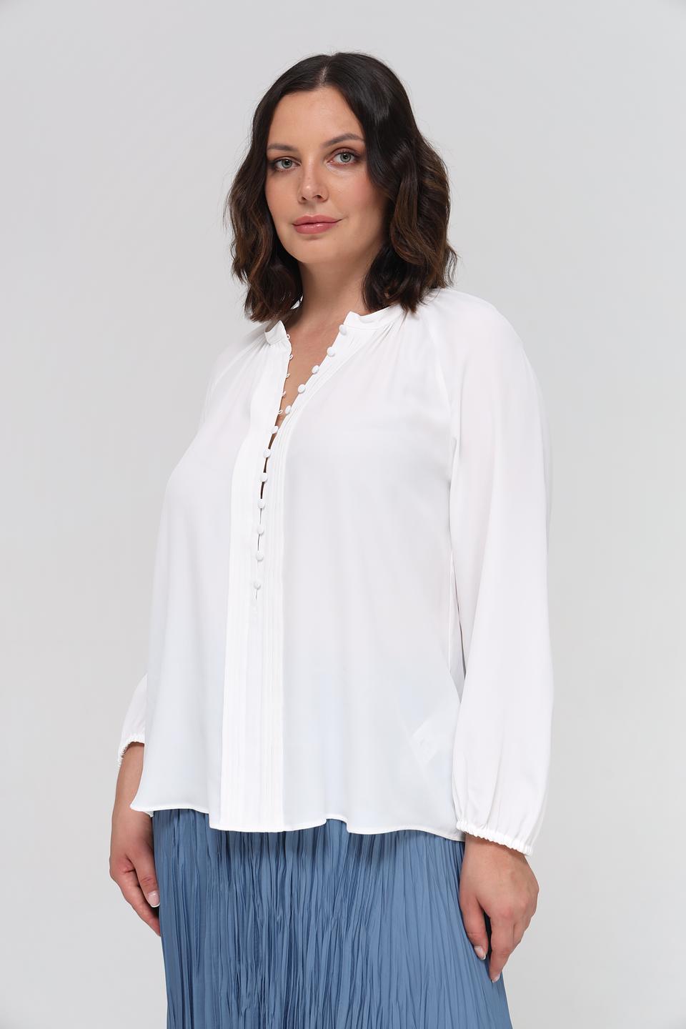 Блуза Luisa Cerano белая с рукавами-фонариками