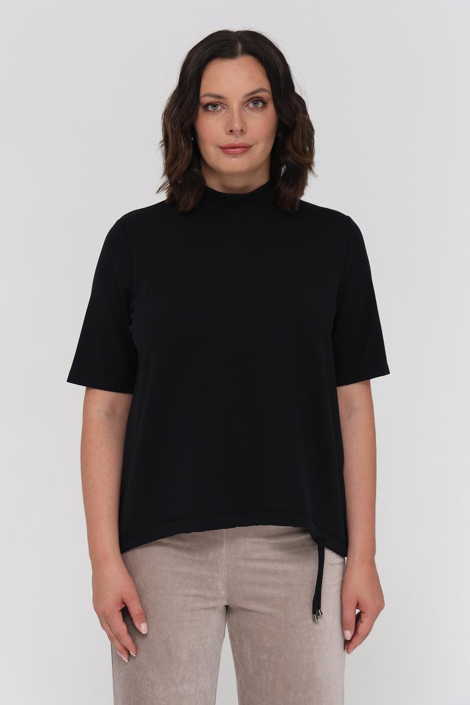 Водолазка Margittes чёрная с коротким рукавом