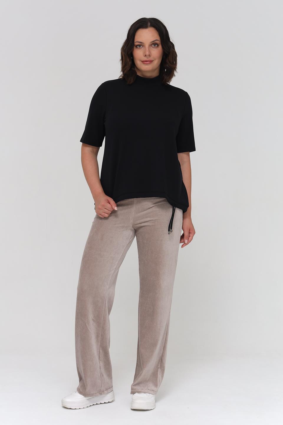 Водолазка Margittes чёрная с коротким рукавом