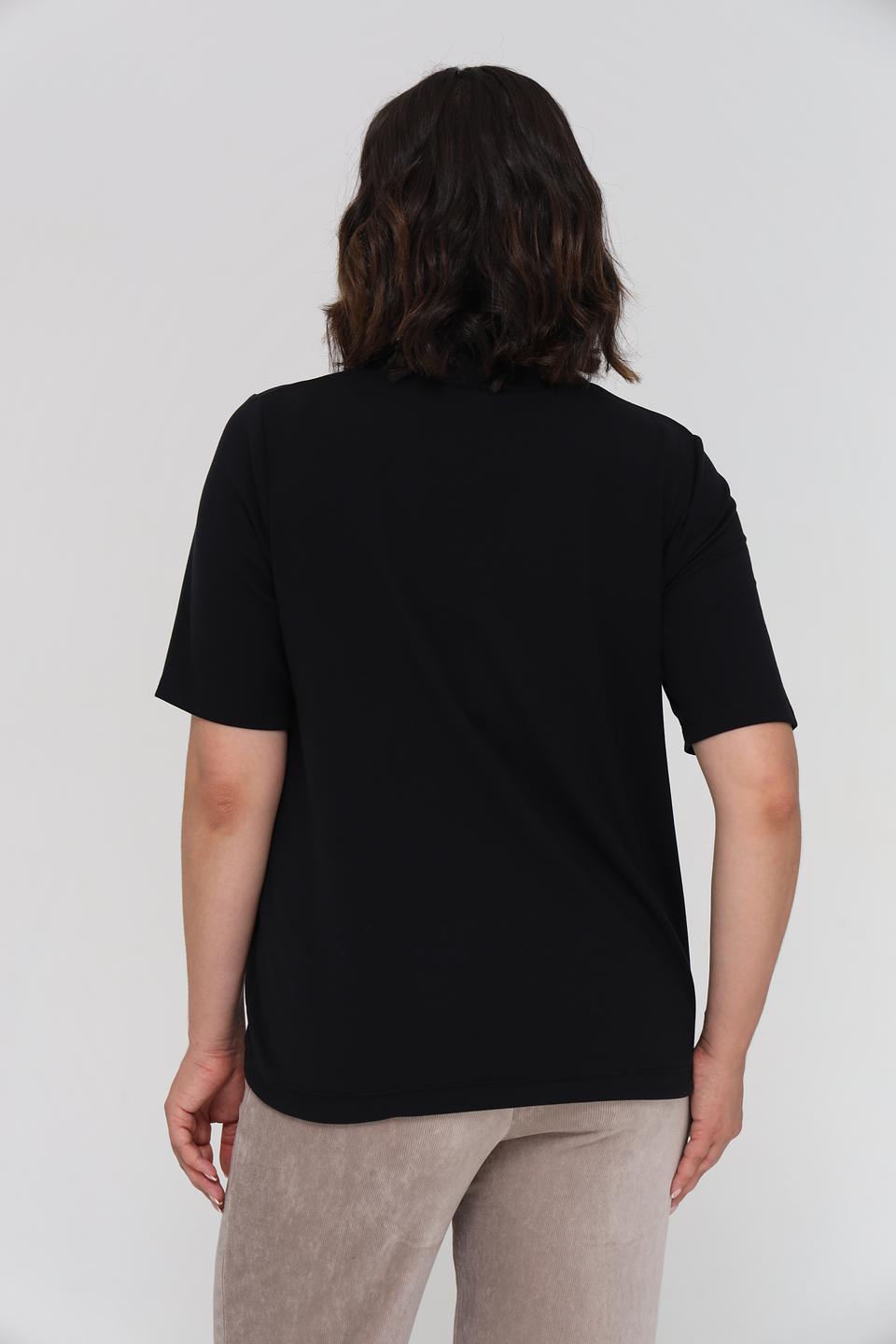 Водолазка Margittes чёрная с коротким рукавом