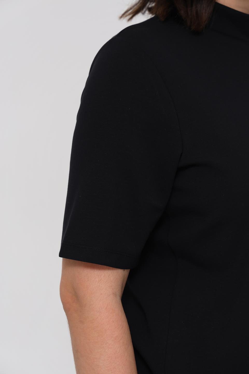 Водолазка Margittes чёрная с коротким рукавом