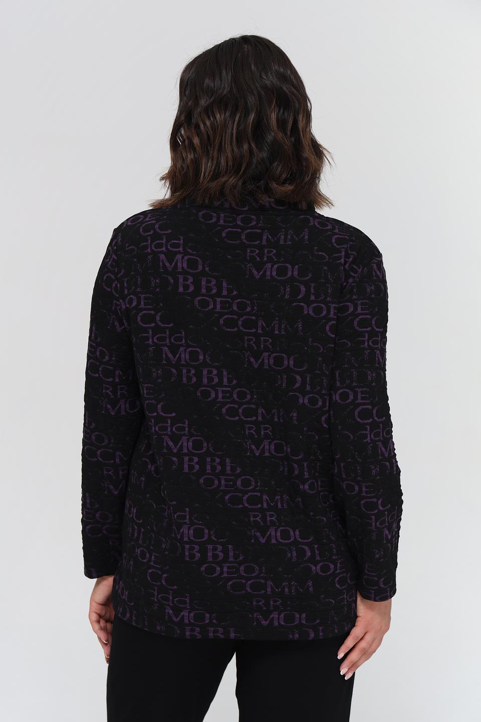 Пуловер Doris Streich с принтом чёрный