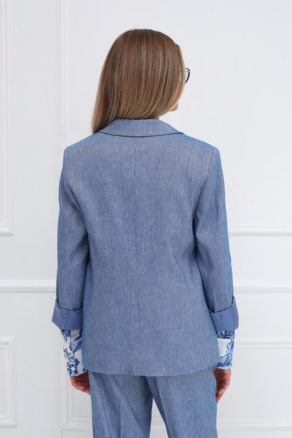 Жакет Monari льняной голубой