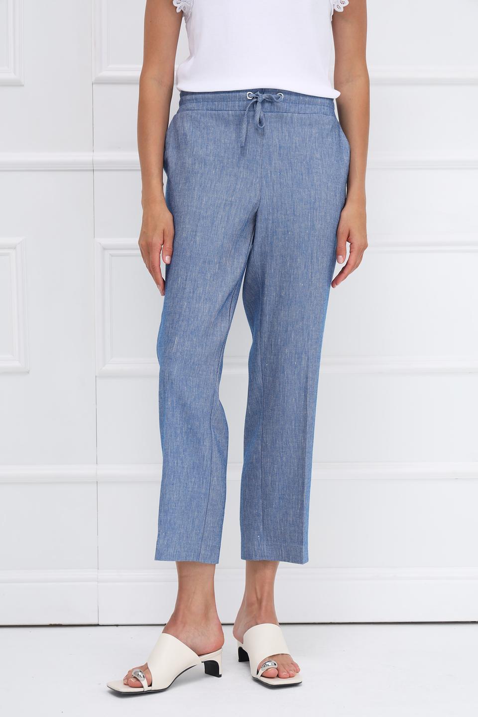 Брюки Monari лен, голубой