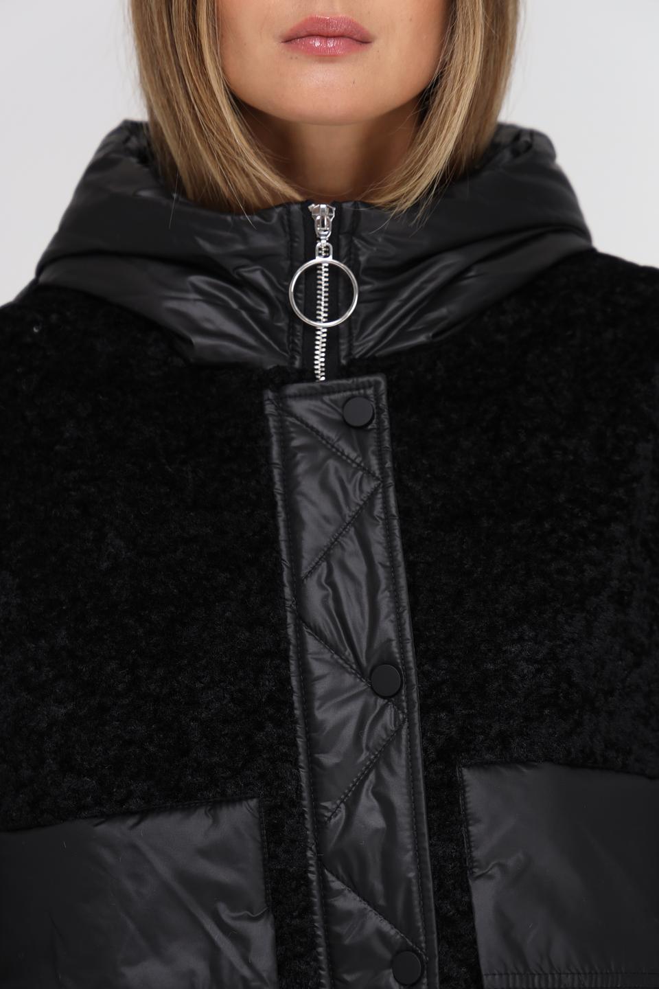 Куртка Electra style комбинированная чёрная