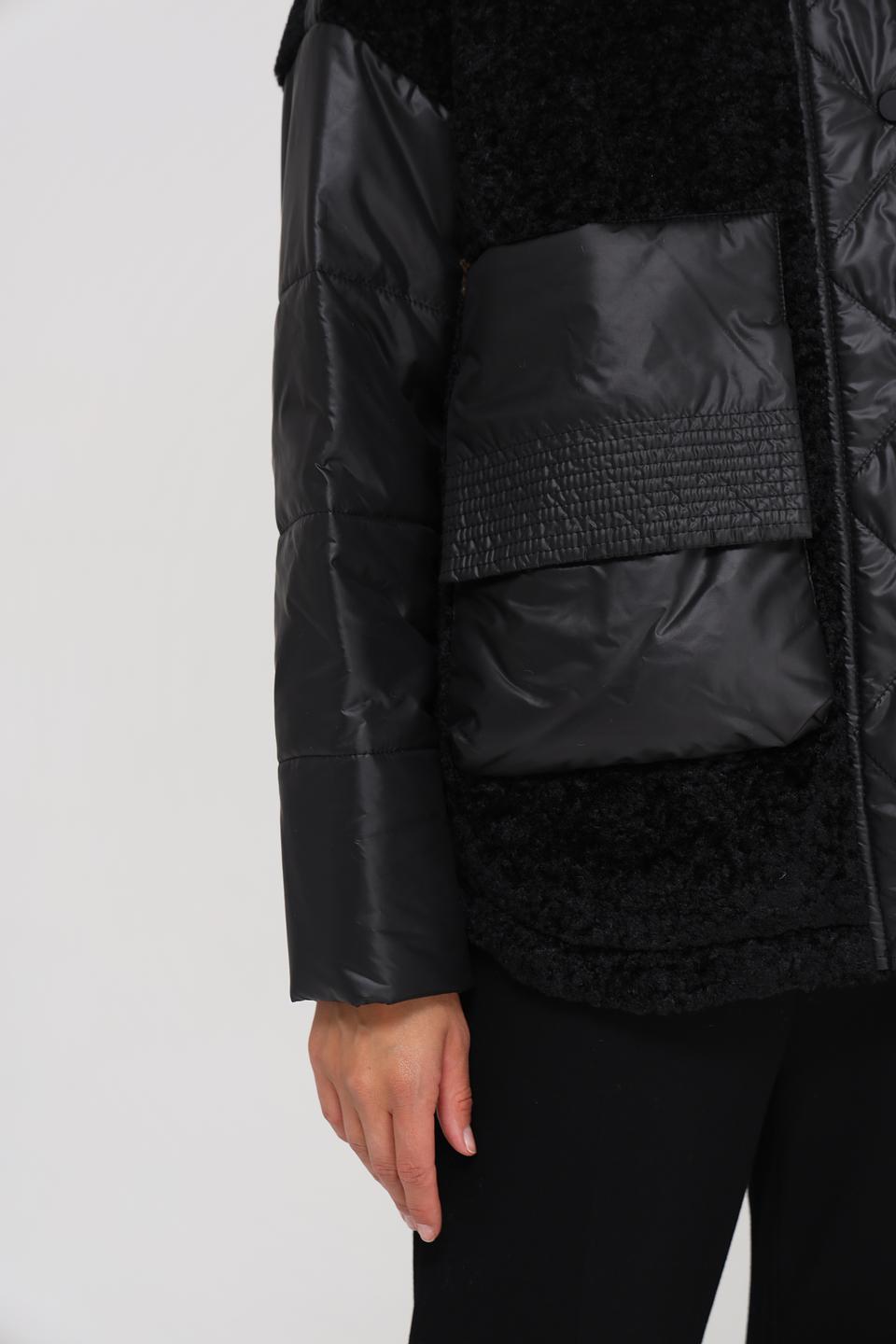 Куртка Electra style комбинированная чёрная