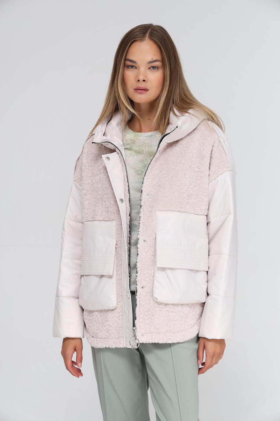 Куртка Electra style комбинированная бежевая