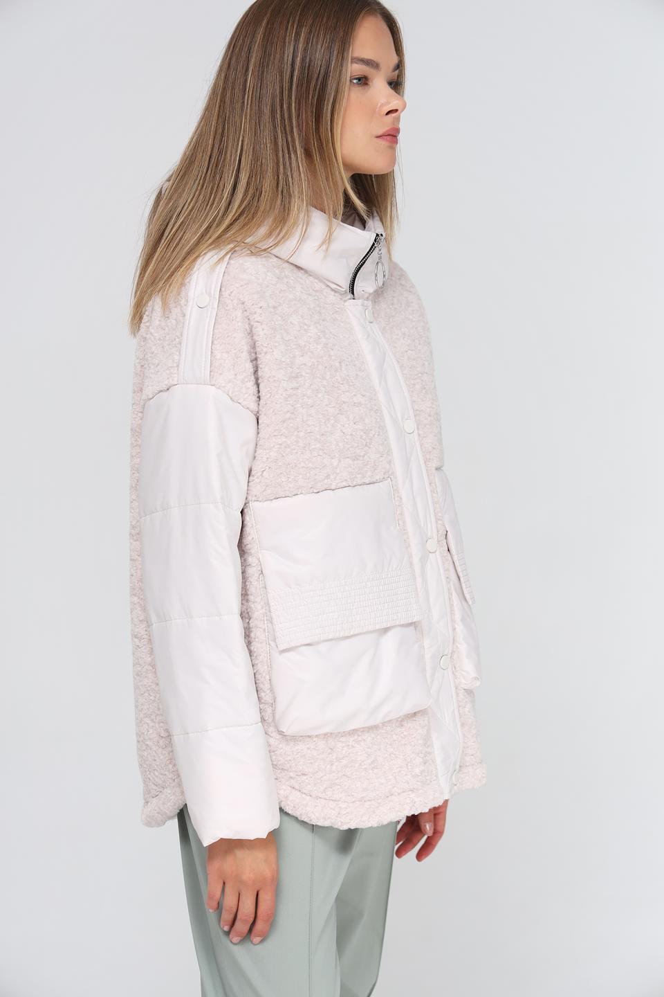 Куртка Electra style комбинированная бежевая