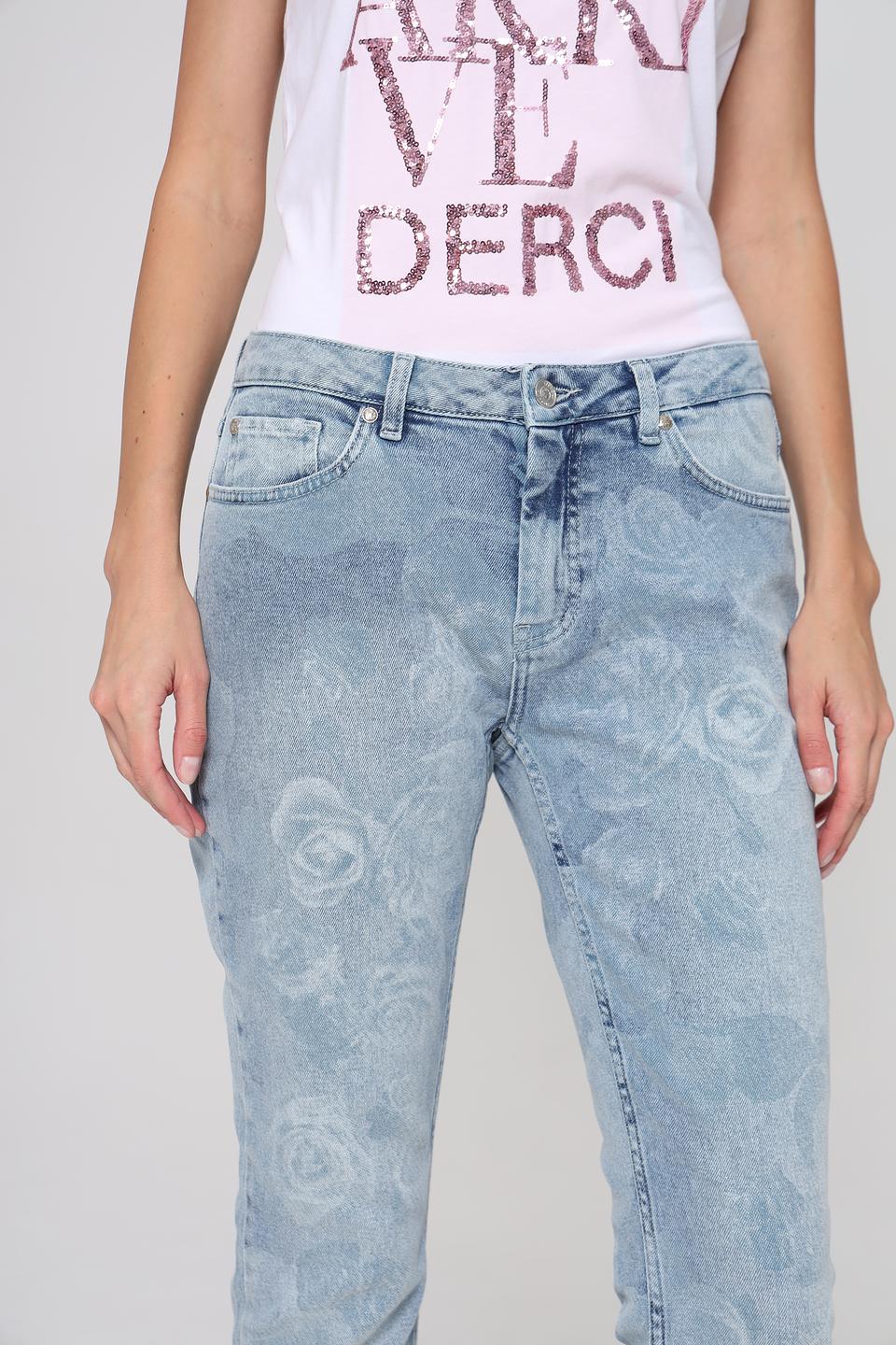 Джинсы Monari с цветочным принтом