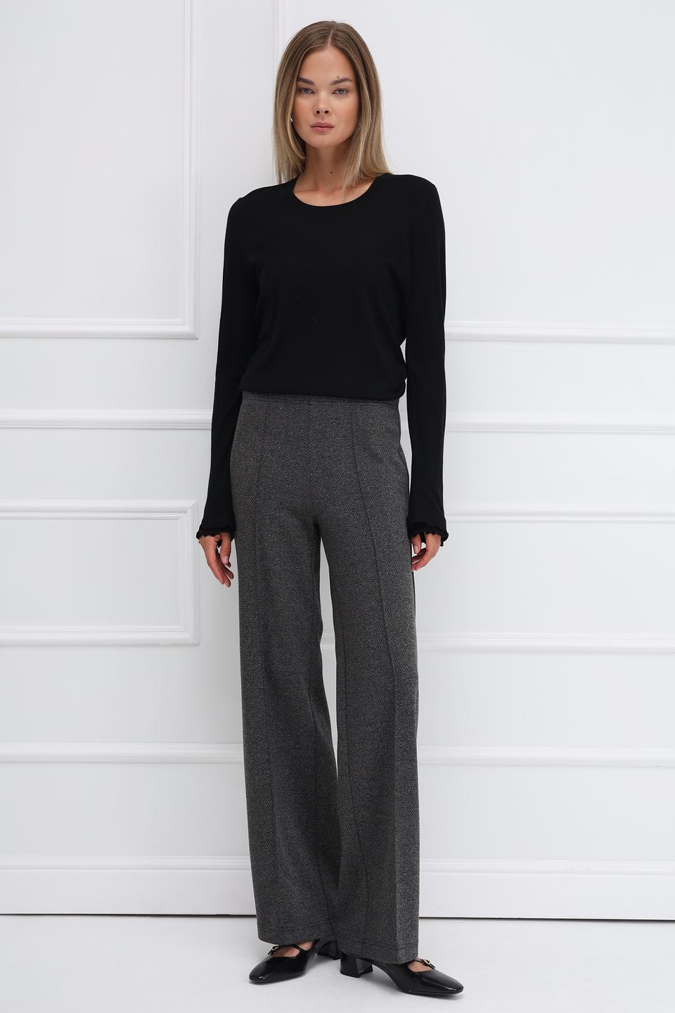 Пуловер Gerry Weber чёрный с воланами