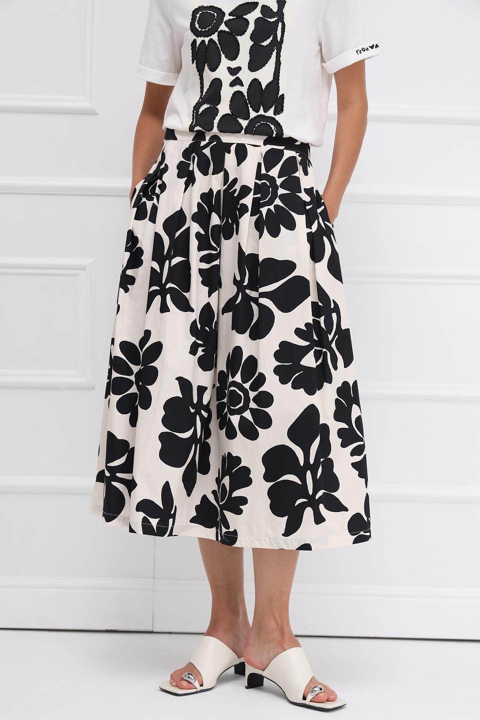 Юбка Oui с цветочным принтом