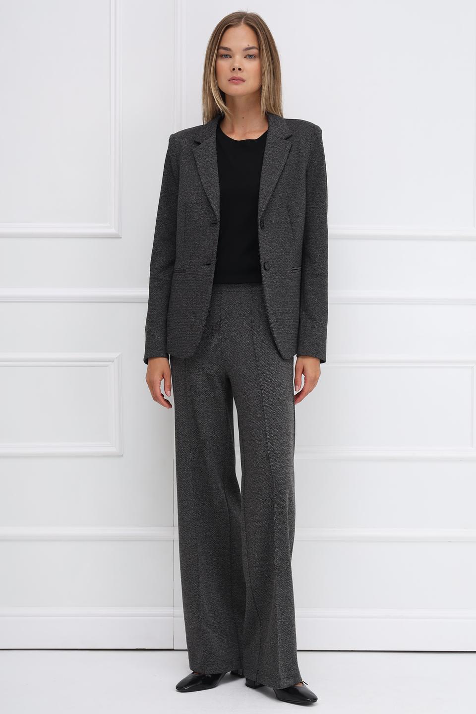 Жакет Oui женский серый в клетку