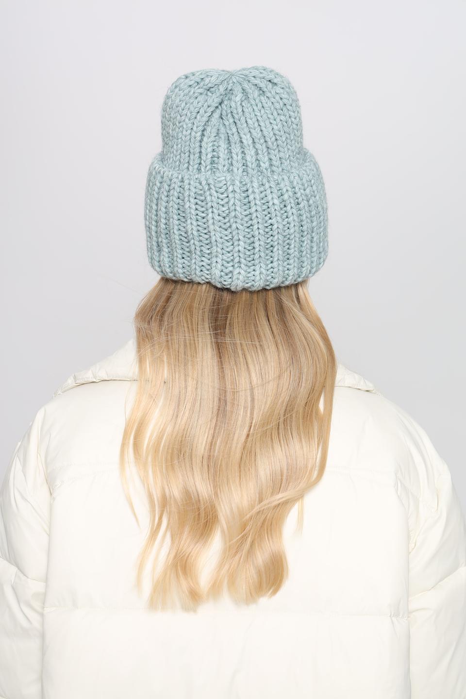 Шапка Adel вязаная мятная