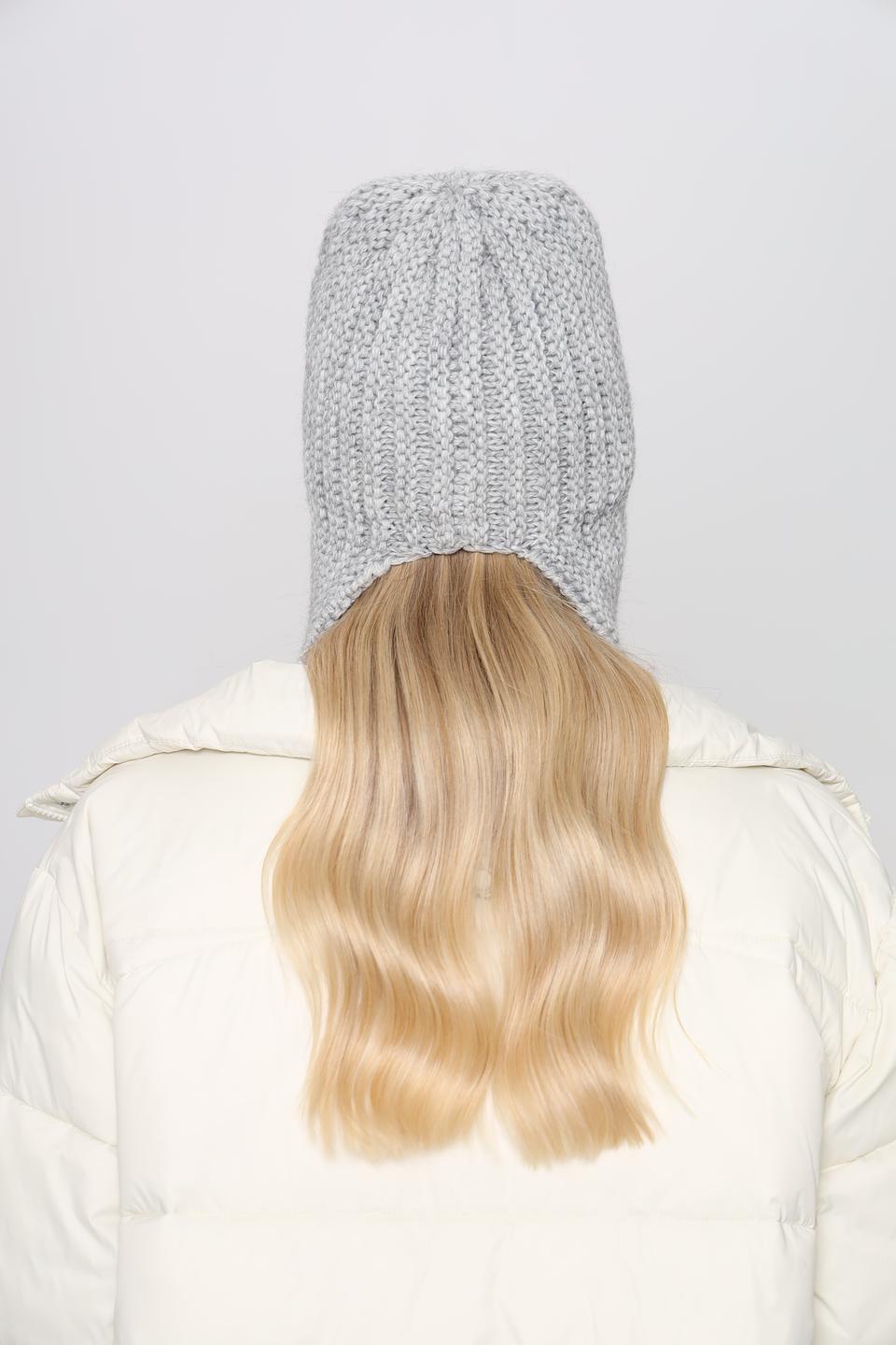 Шапка Adel с ушами серая