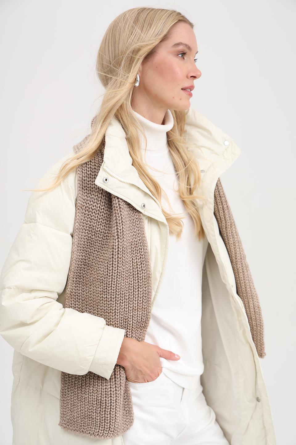 Шарф Adel вязаный бежевый