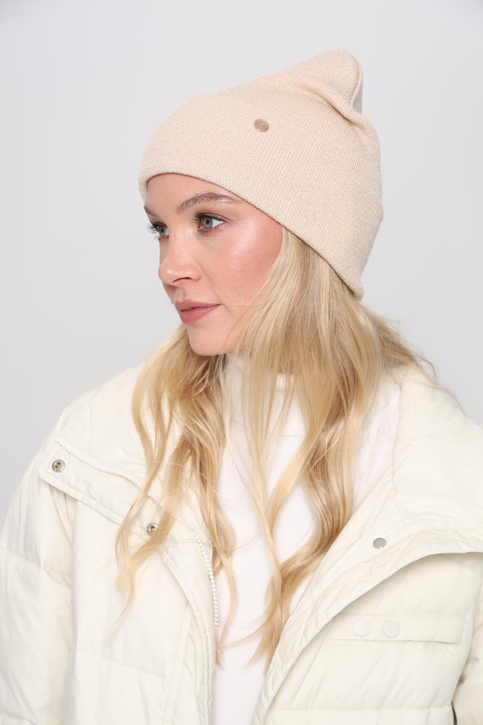 Шапка Adel бежевая