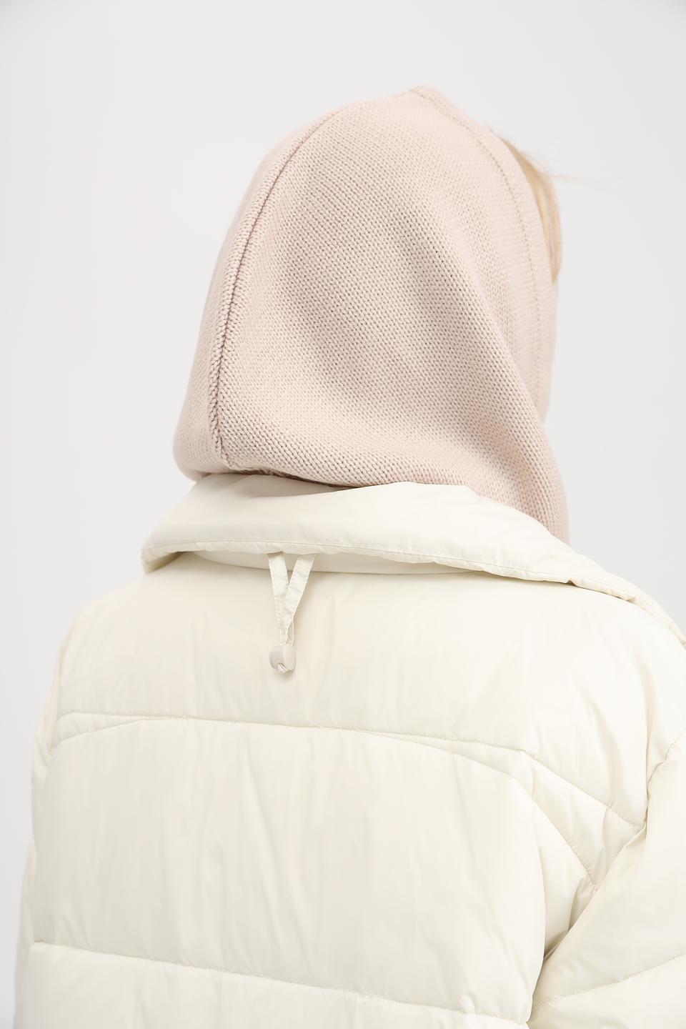 Шапка Adel вязаная бежевая