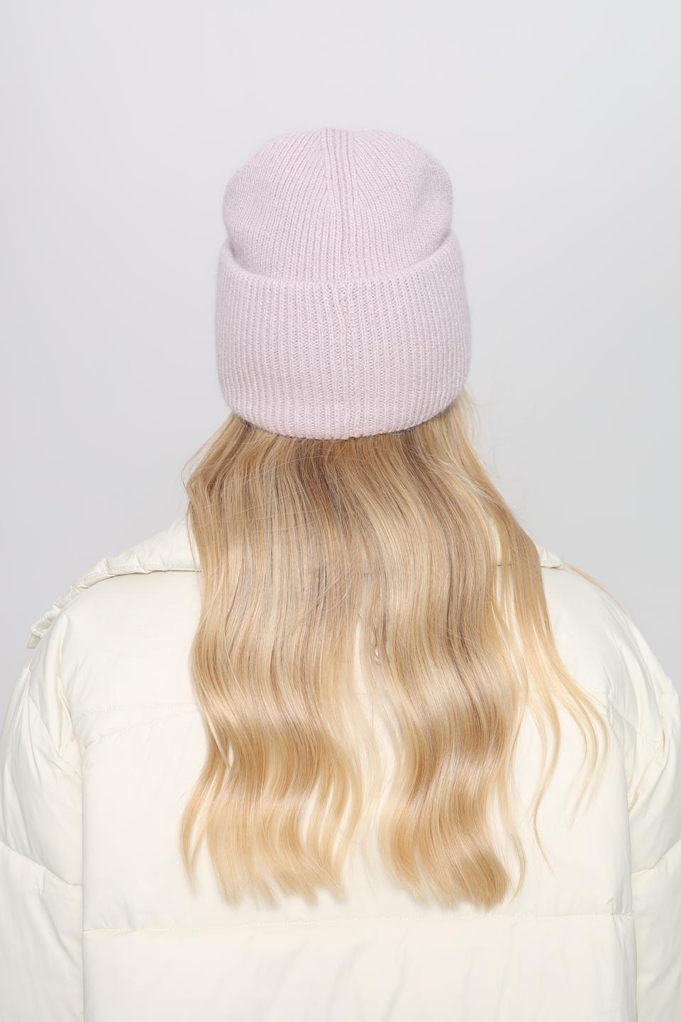 Шапка Adel вязаная пудровая