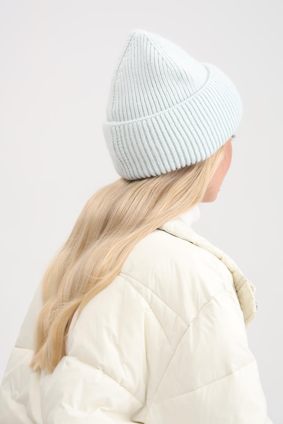 Шапка Adel вязаная мятная