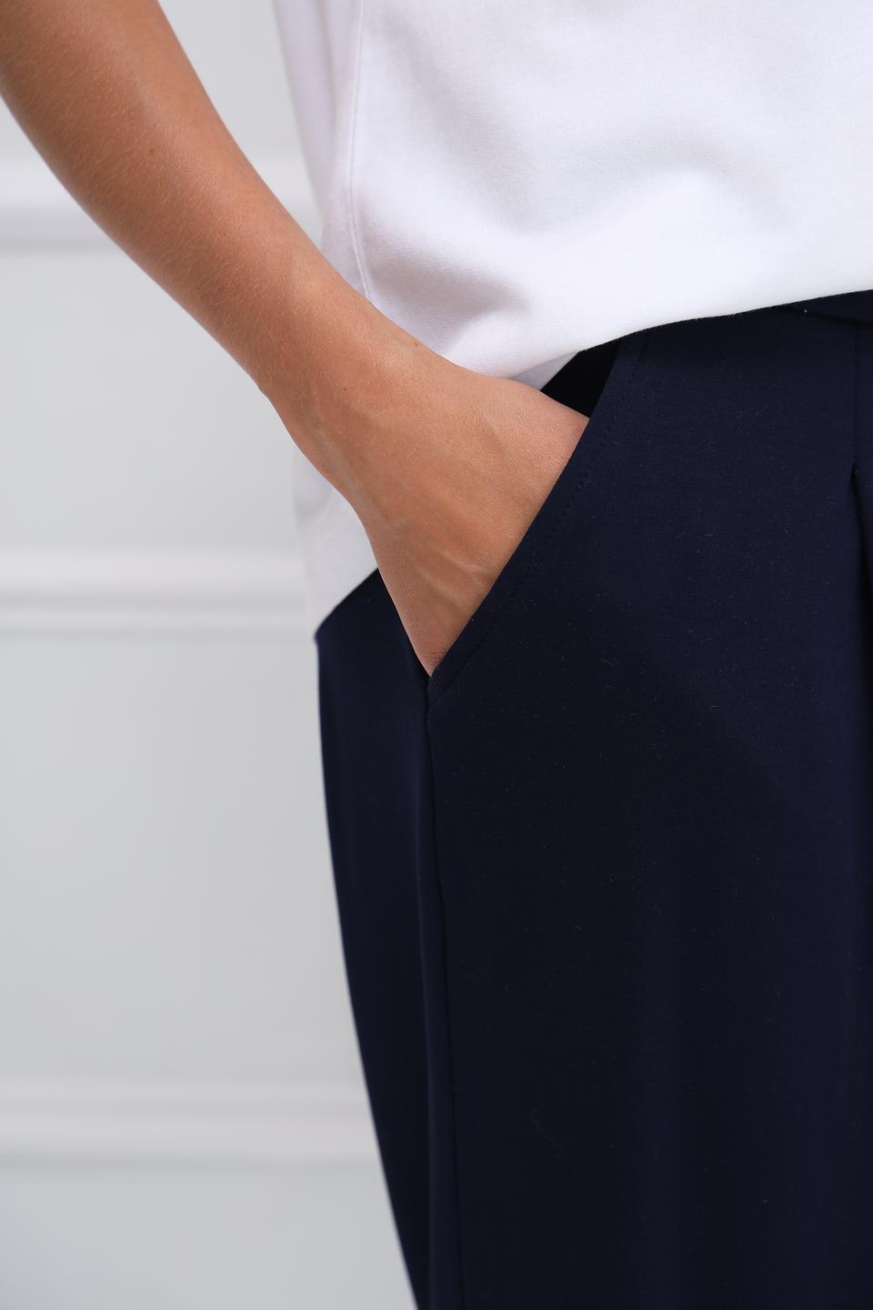 Брюки Monari темно-синие с зауженным низом