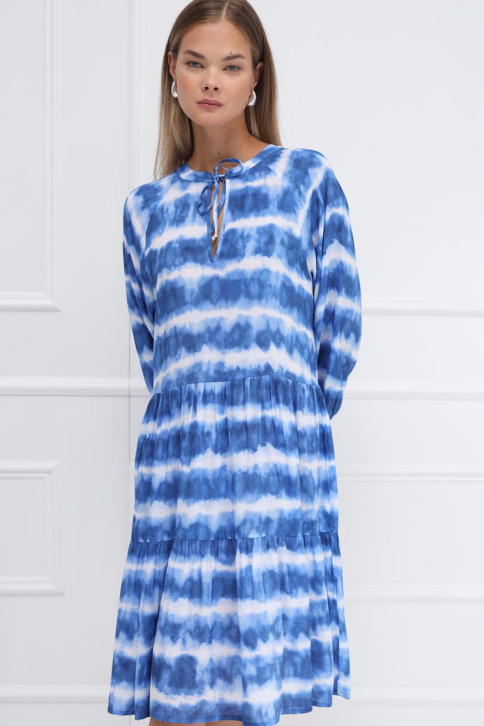 Платье Monari tie-dye синее