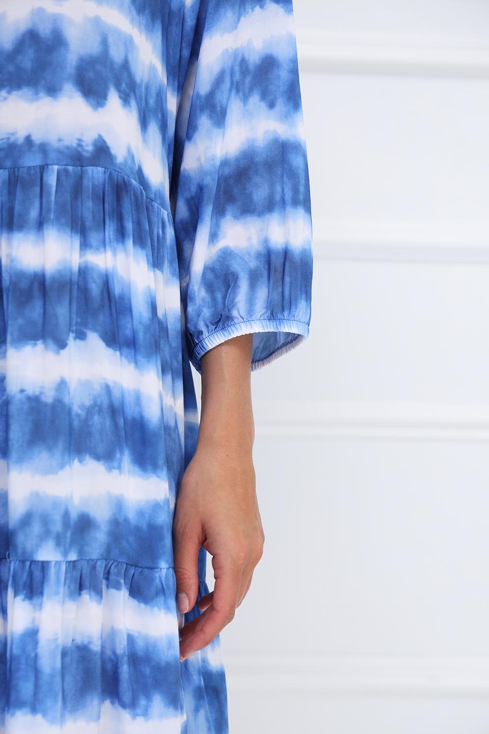 Платье Monari tie-dye синее