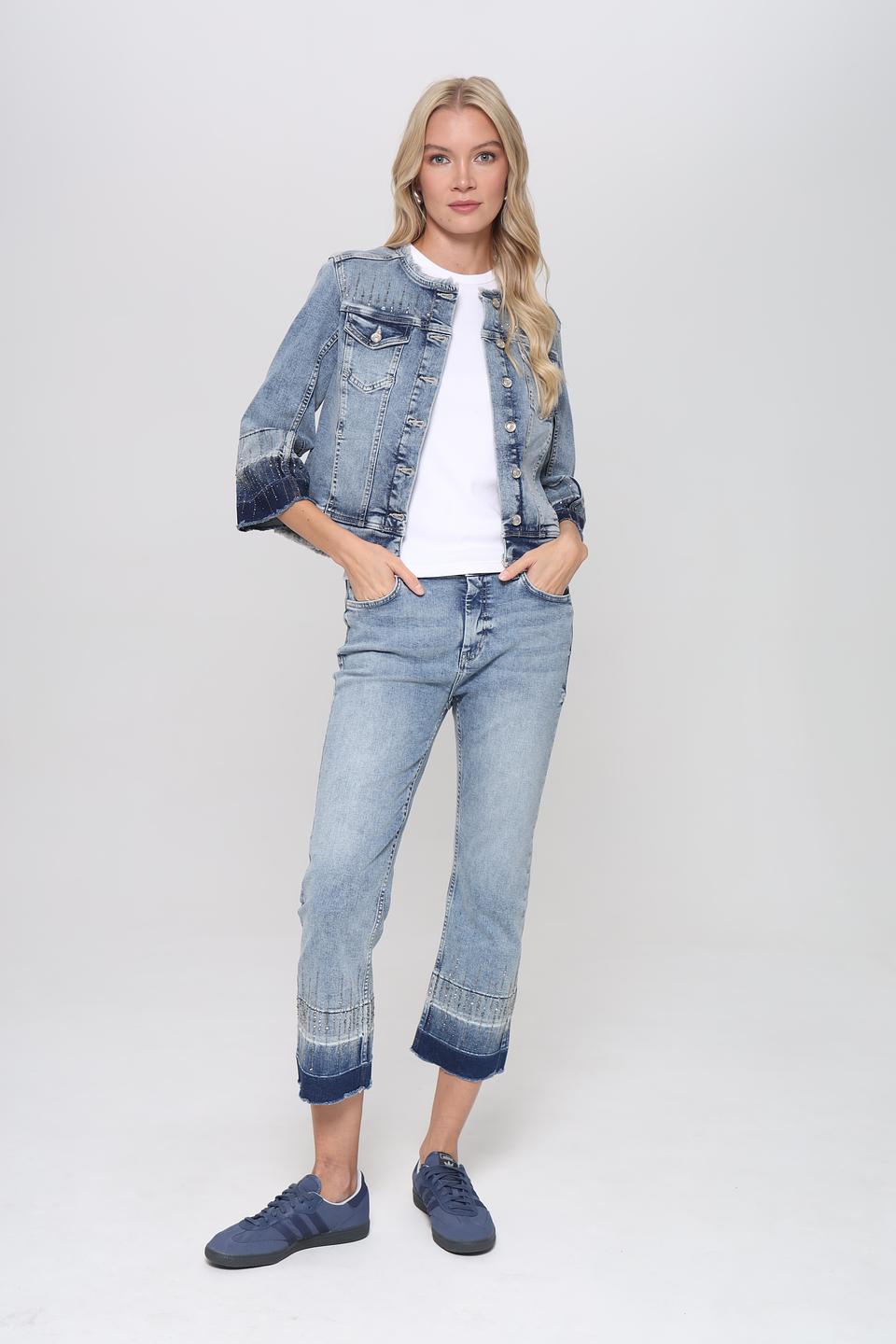 Жакет Monari деним с рукавами 3/4