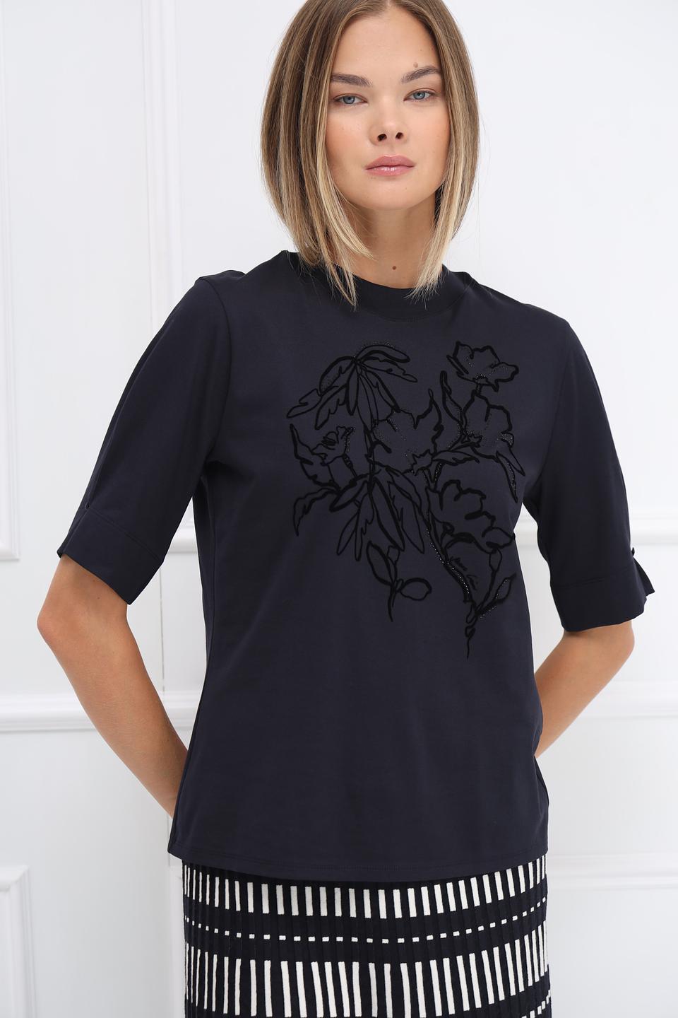 Футболка Marc Cain с цветочным принтом