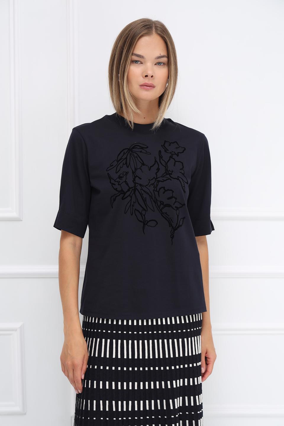 Футболка Marc Cain с цветочным принтом