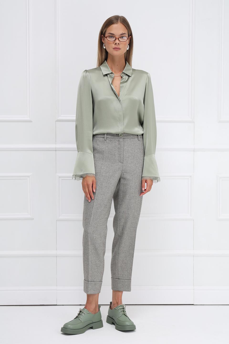 Блуза Marc Cain шелковая мятная