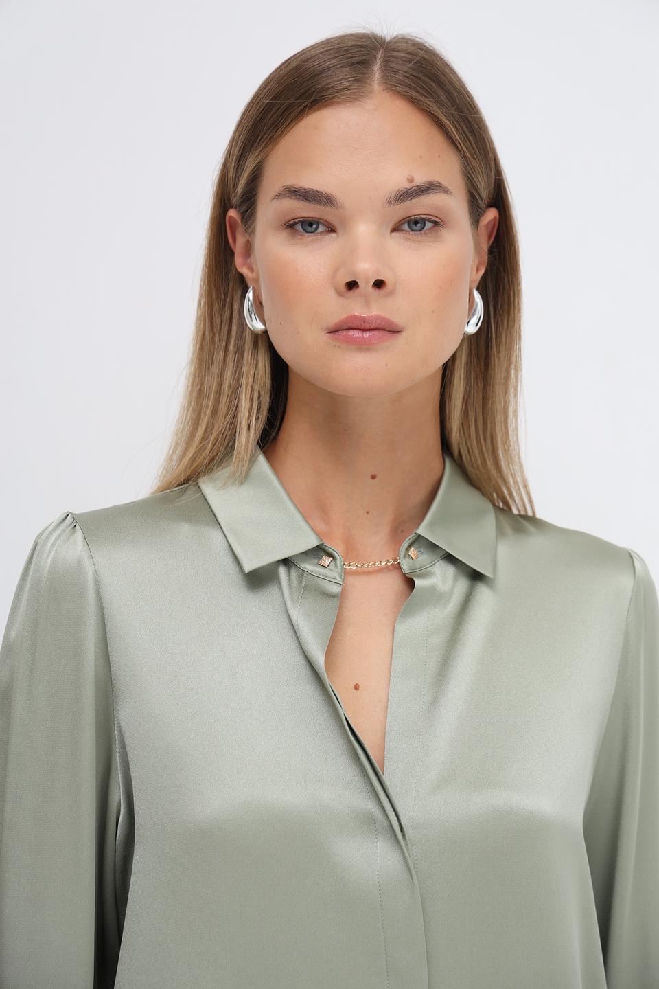 Блуза Marc Cain шелковая мятная