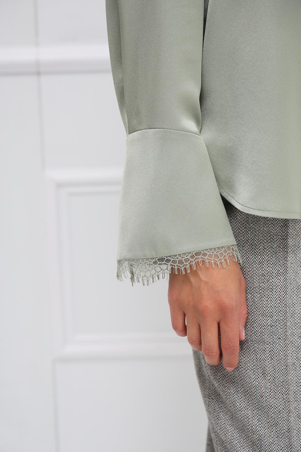 Блуза Marc Cain шелковая мятная