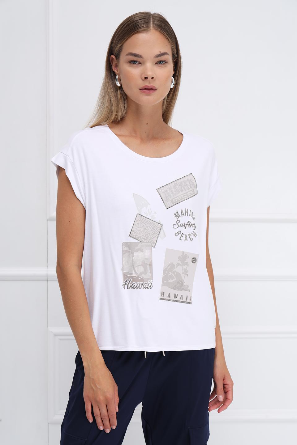 Футболка Monari с принтом Hawaii белый