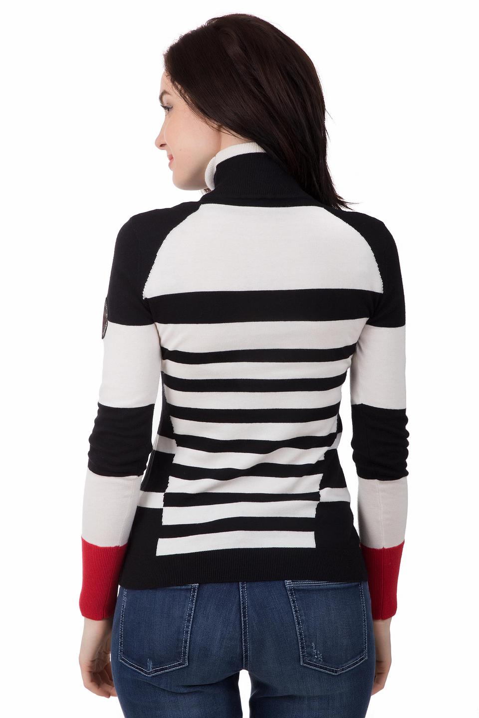 Водолазка Sportalm в полоску чёрно-белая