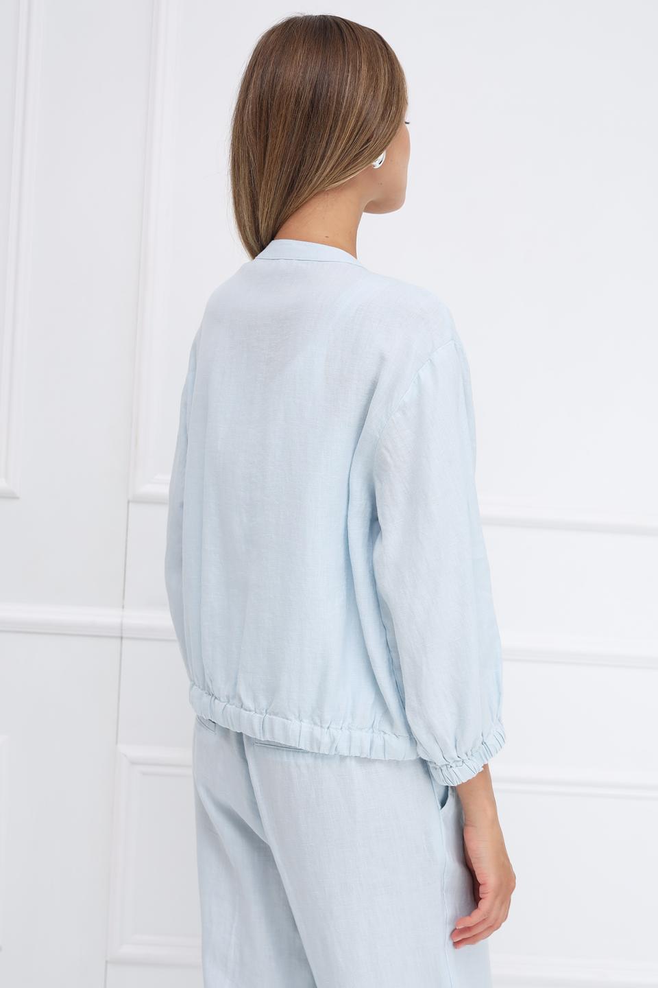 Жакет Monari из льна голубой