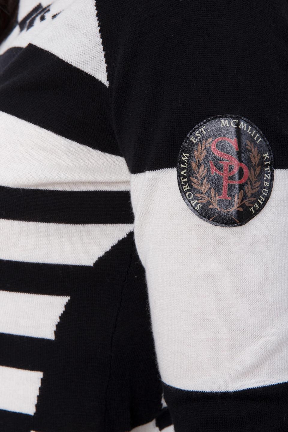 Водолазка Sportalm в полоску чёрно-белая