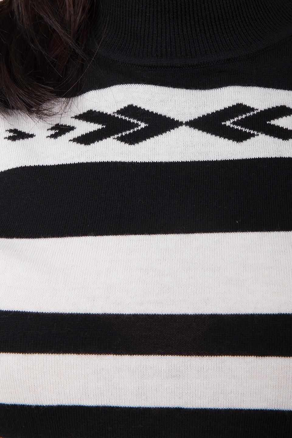 Водолазка Sportalm в полоску чёрно-белая