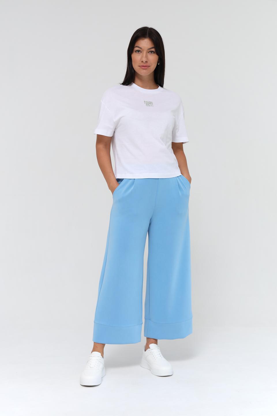 Брюки кюлоты Rich and Royal голубые