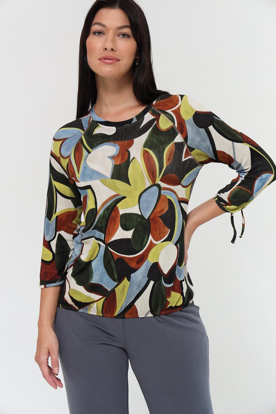 Пуловер Lecomte с цветочным принтом