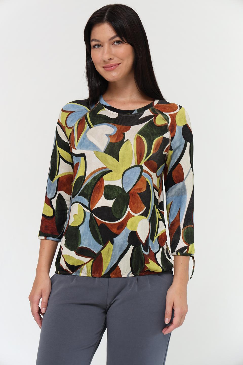 Пуловер Lecomte с цветочным принтом