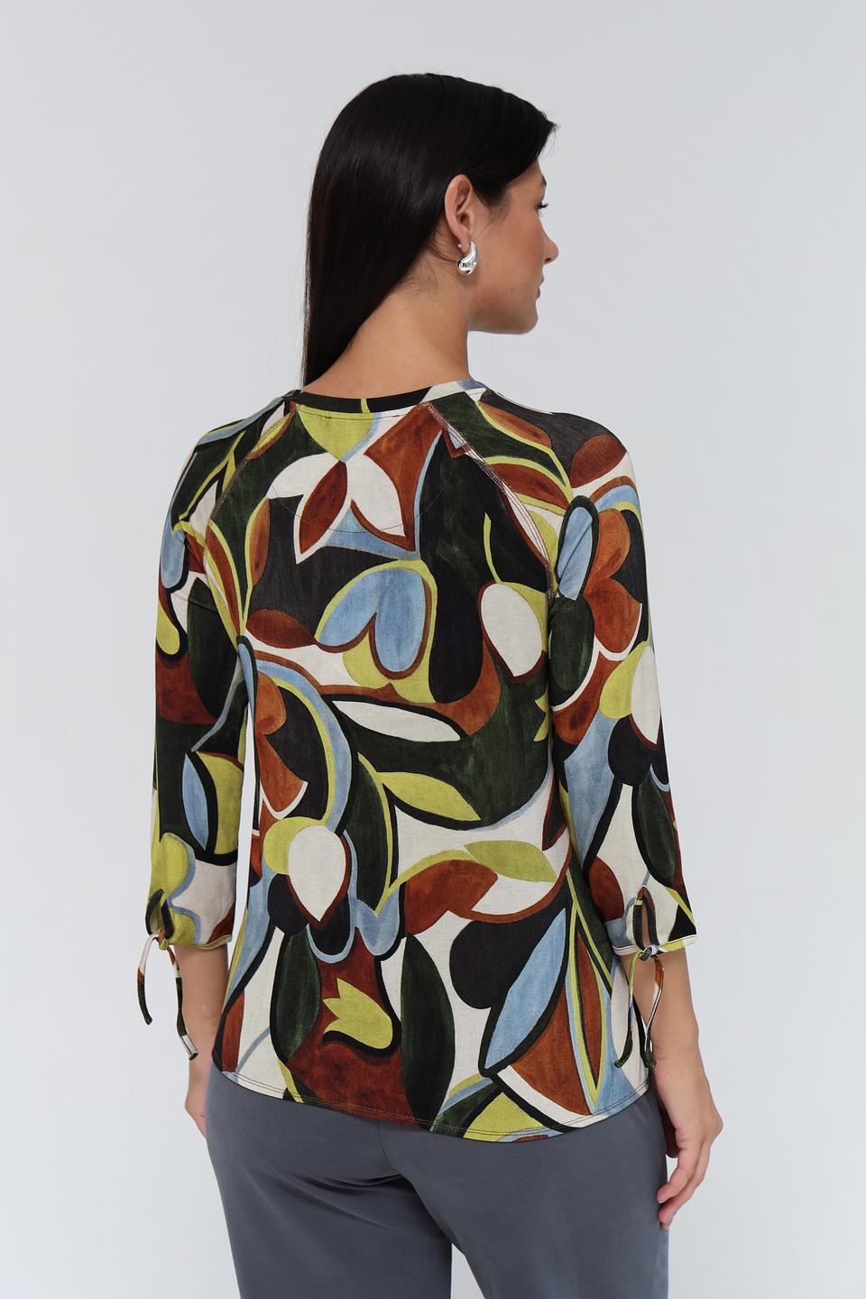 Пуловер Lecomte с цветочным принтом