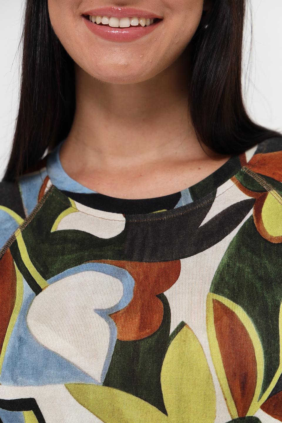 Пуловер Lecomte с цветочным принтом