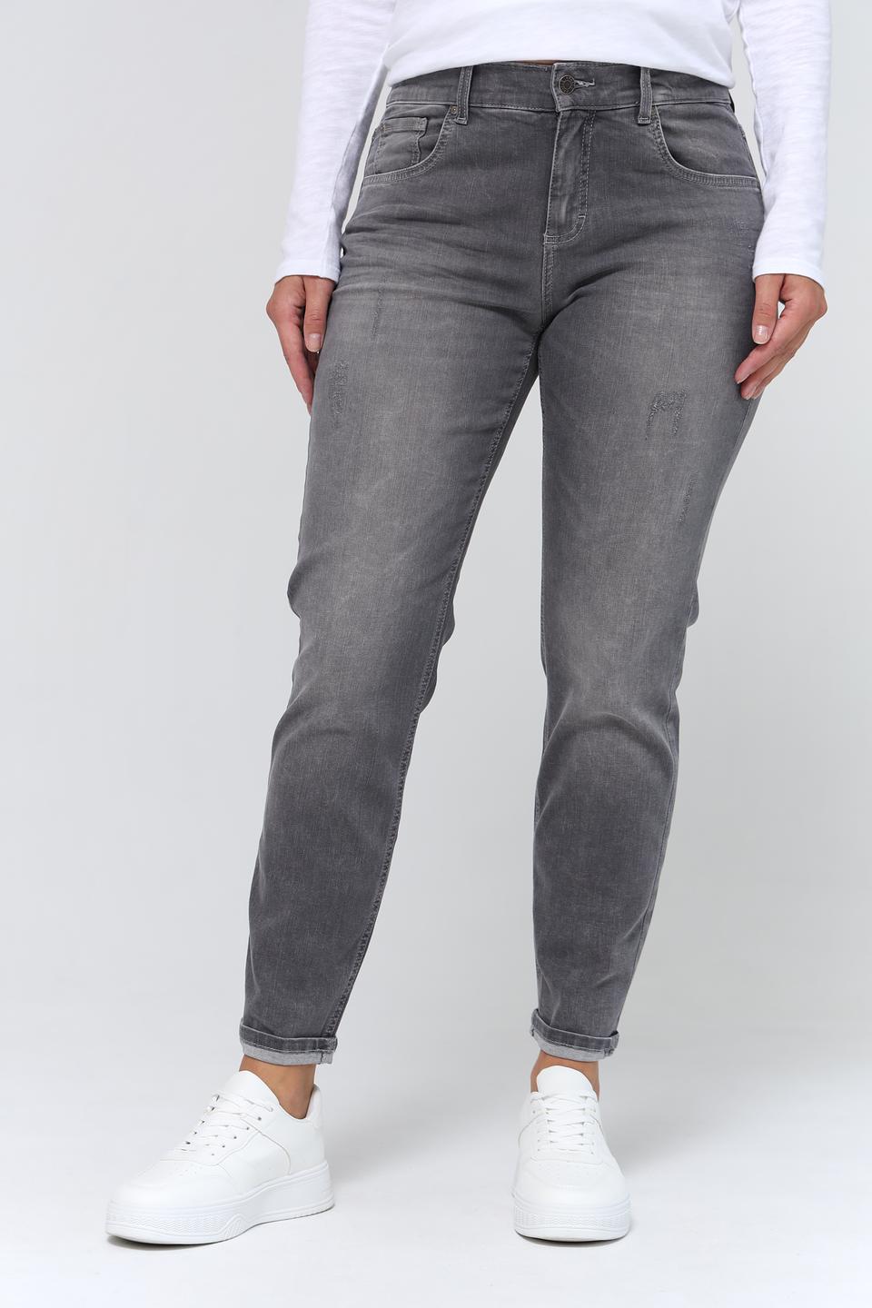 Джинсы Angels серые с потертостями