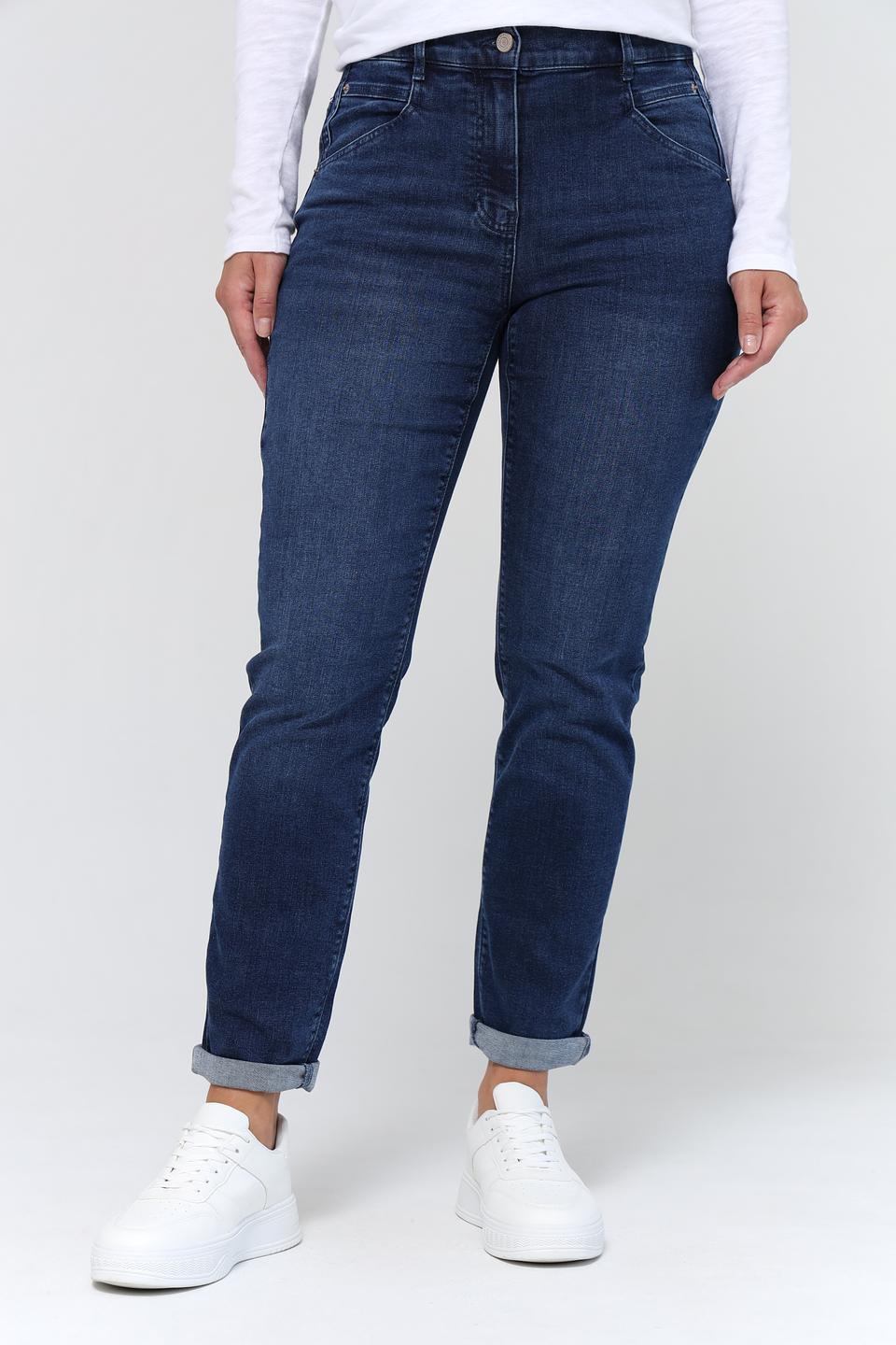 Джинсы Gerry Weber синие с потертостями