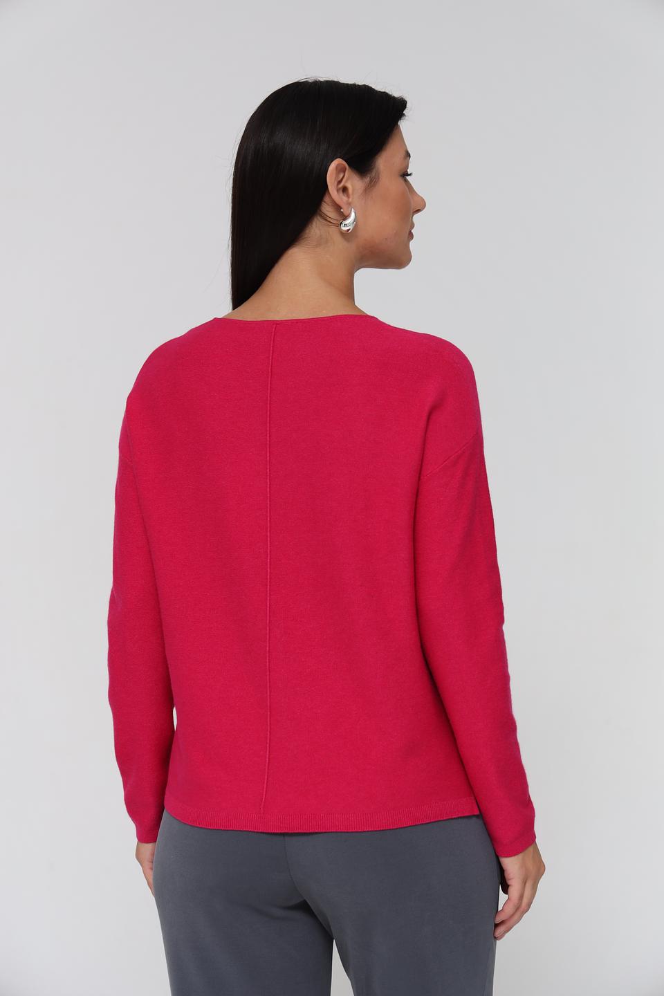 Пуловер Lecomte малиновый