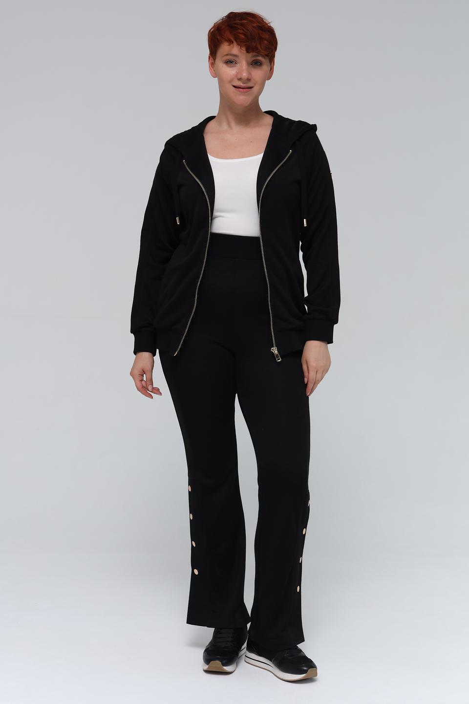 Толстовка Pezzo на молнии чёрная