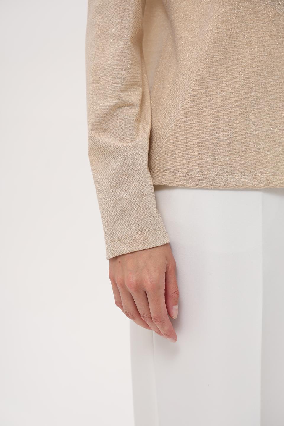 Водолазка Pezzo бежевая с люрексом