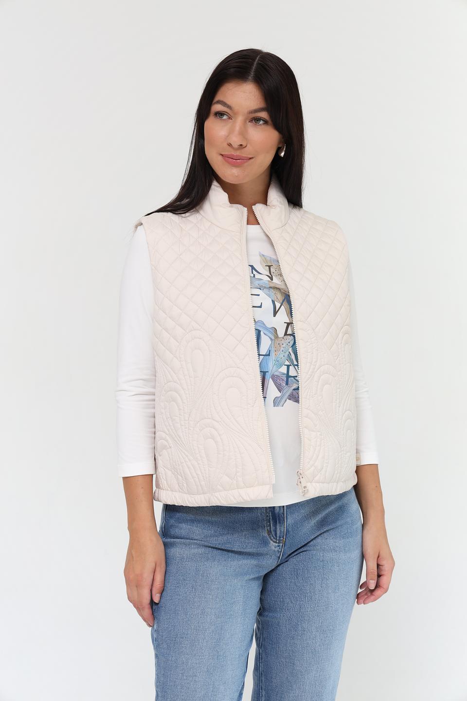 Жилет Gerry Weber стеганый бежевый