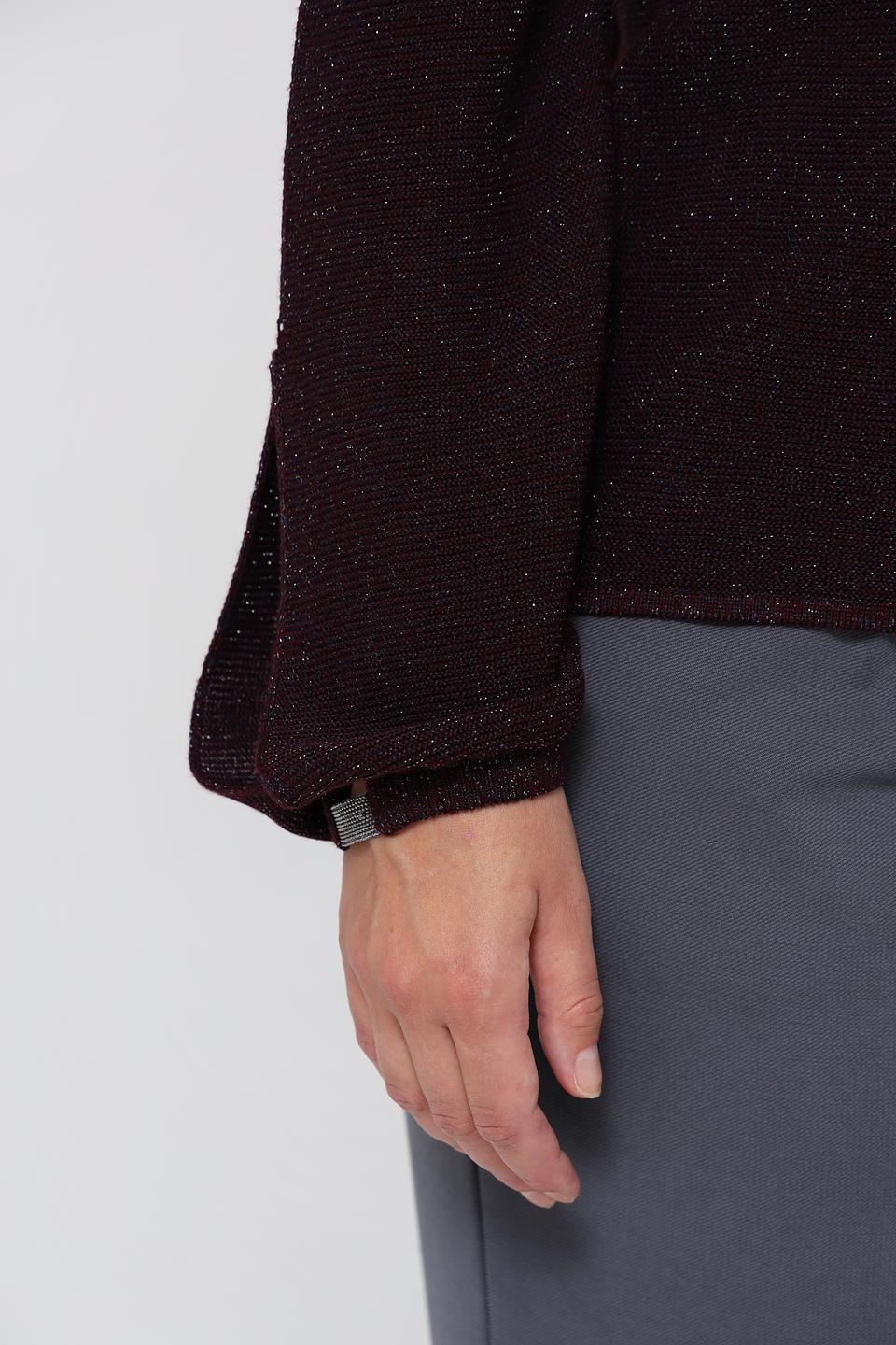 Пуловер Monari с вырезами бордовый