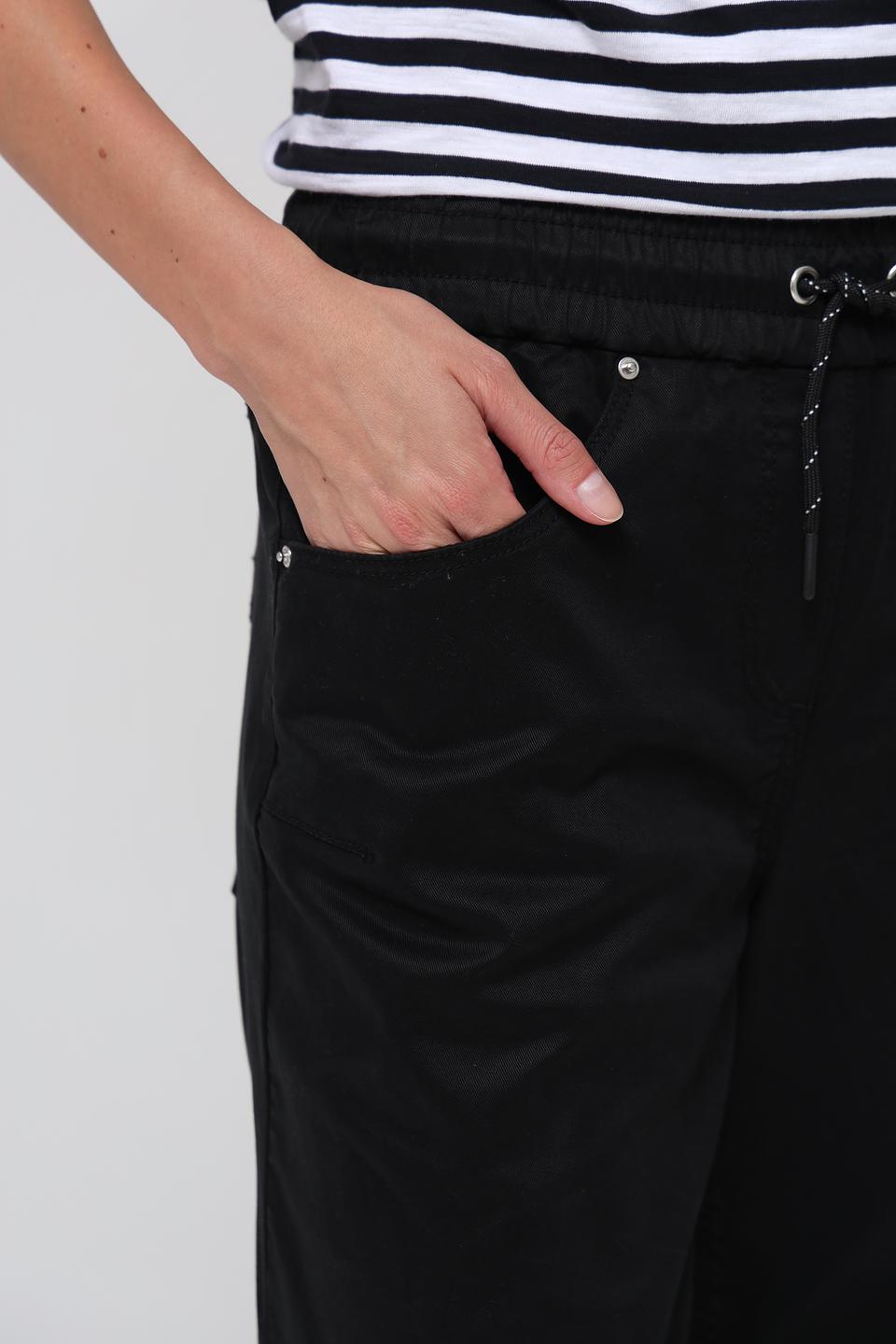 Джинсы Pezzo чёрные с завязками